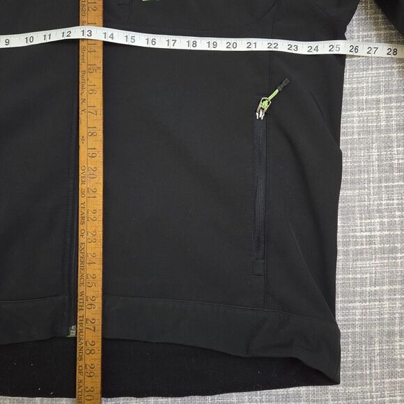 Cinch Softshell Jacket Full Zip Black Bright Green Trim Rancher Men's XL - Picture 6 of 16